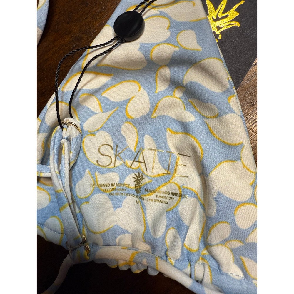 Patterned Triangle Bikini Top - image 4